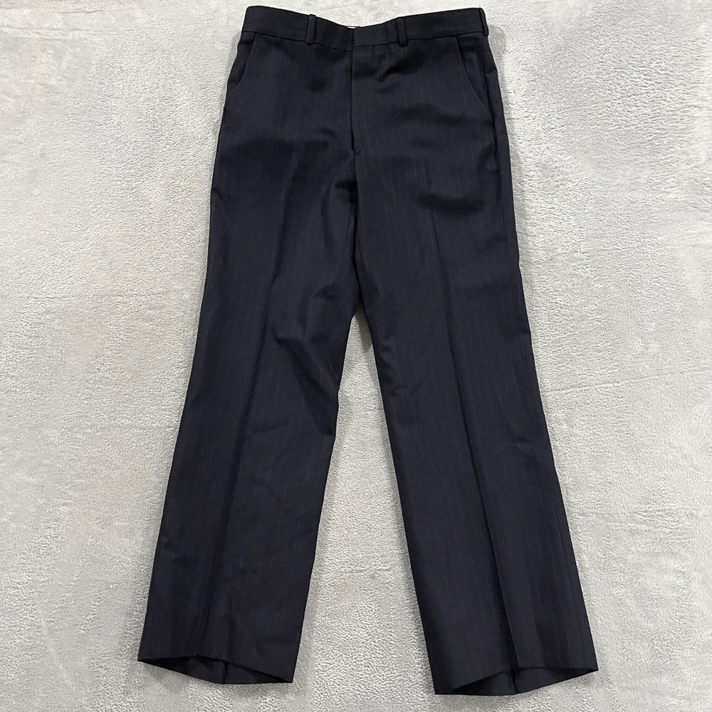 Vintage Daniel Hechter Paris Pants Mens 33x31 Wool Academia Striped Old Money
